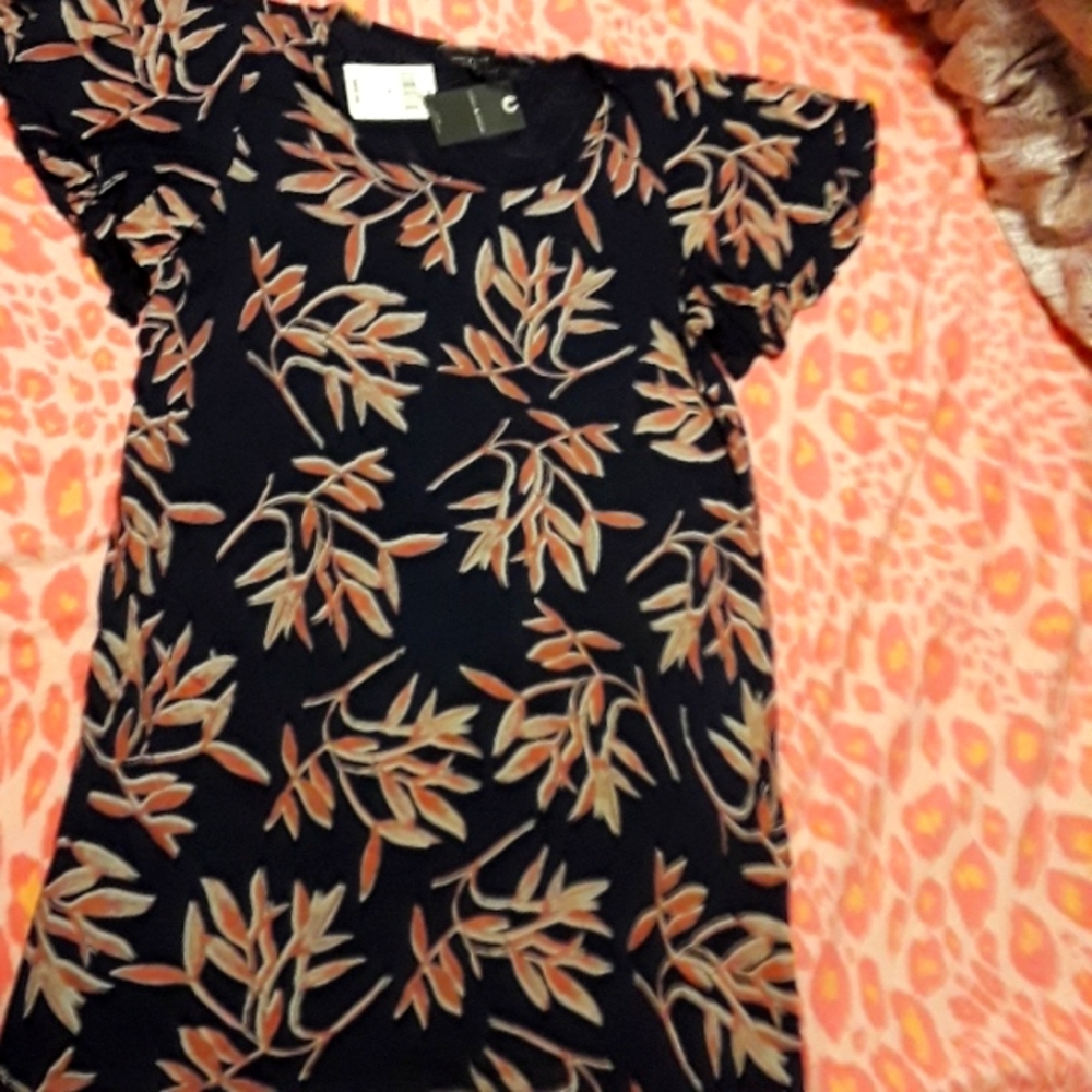 Puff sleeve tunic dress